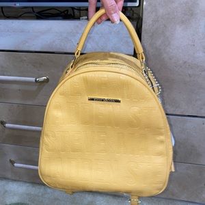 steve madden yellow backpack NWT